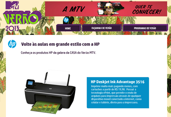Ver�o MTV | HP